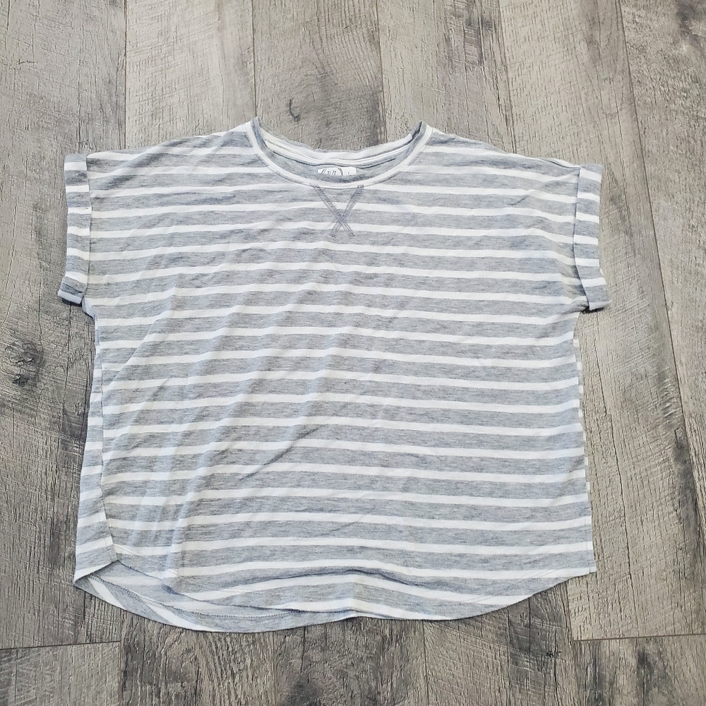 Maurices Grey Stripped Shirt